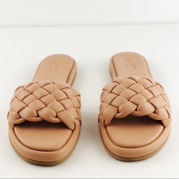 Seychelles Shoes - SEYCHELLES BELLISSIMA WOVEN NUDE SLIDE SIZE 8.5